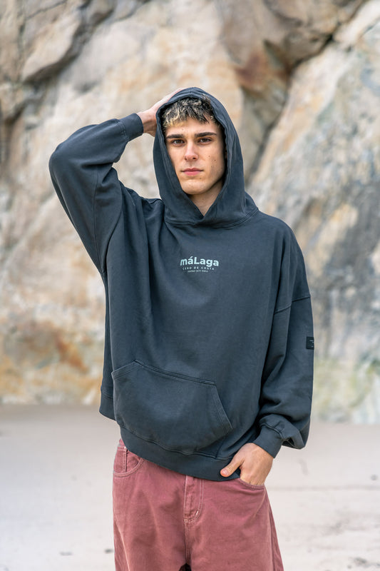 SUDADERA ANTRACITA/AZUL "MÁLAGA"