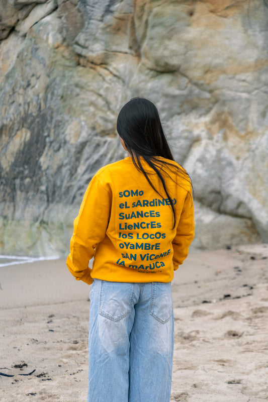 SUDADERA AMARILLO/AZUL "SANTANDER"