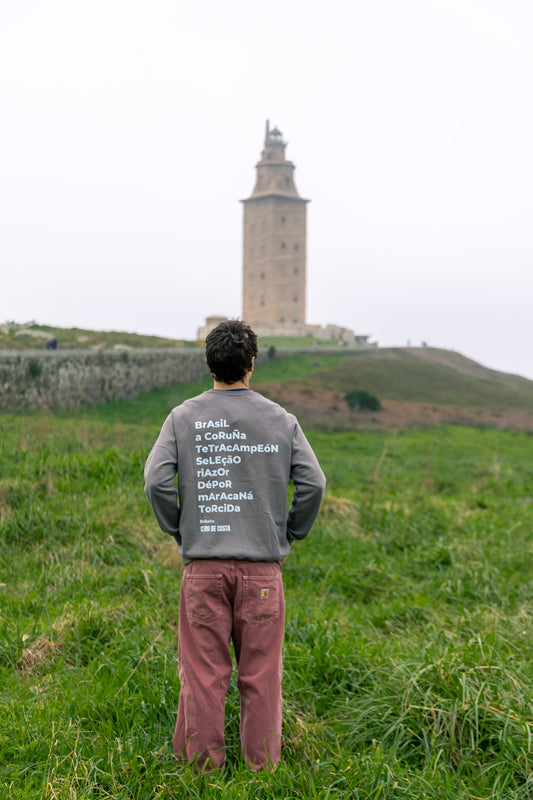 SUDADERA GRIS/AZUL "BEBETO"