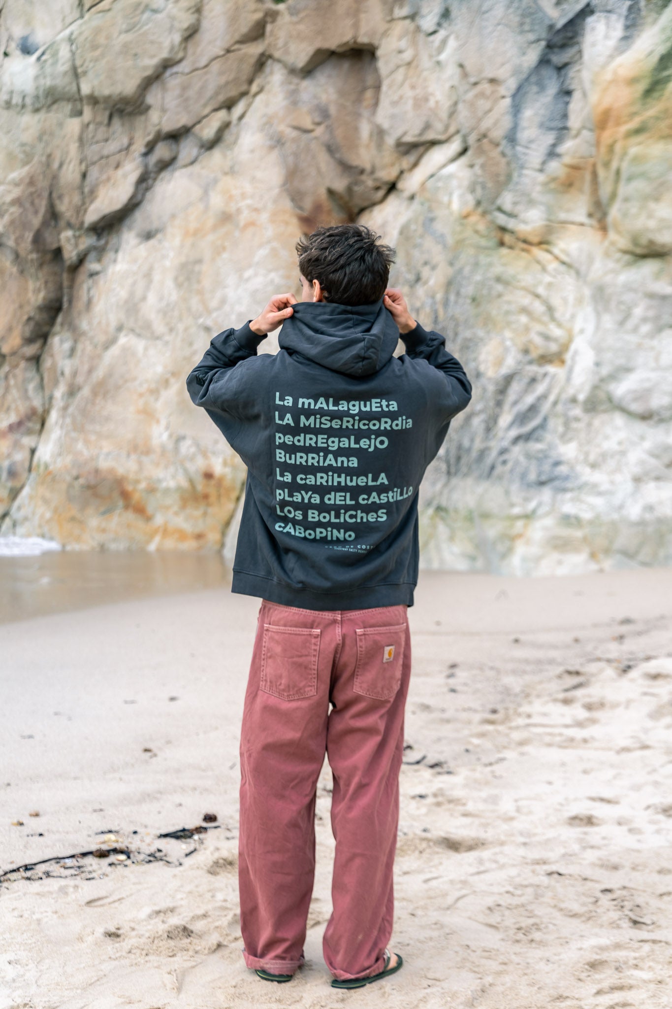 SUDADERA ANTRACITA/AZUL "MÁLAGA"