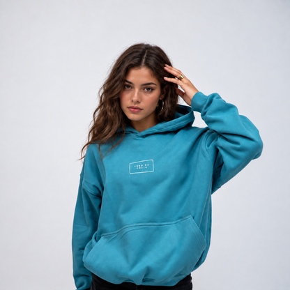 Blue/Light Blue "Large CDC" Logo Hoodie