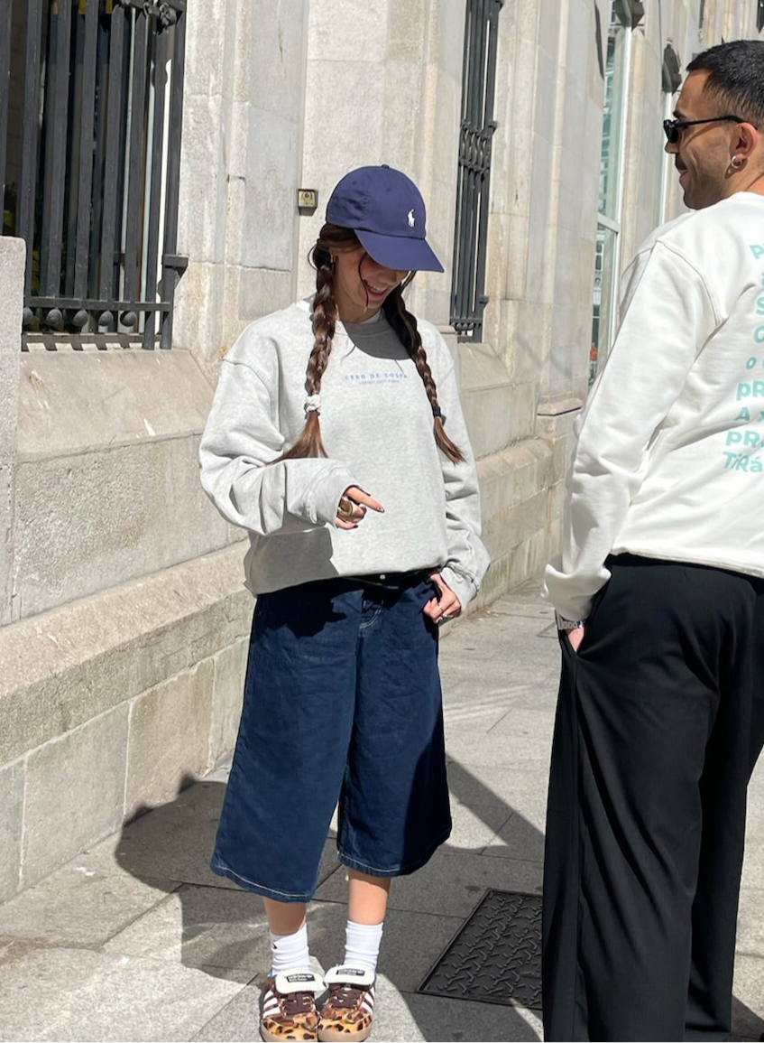 SUDADERA "VILAGARCIA" GRIS/AZUL