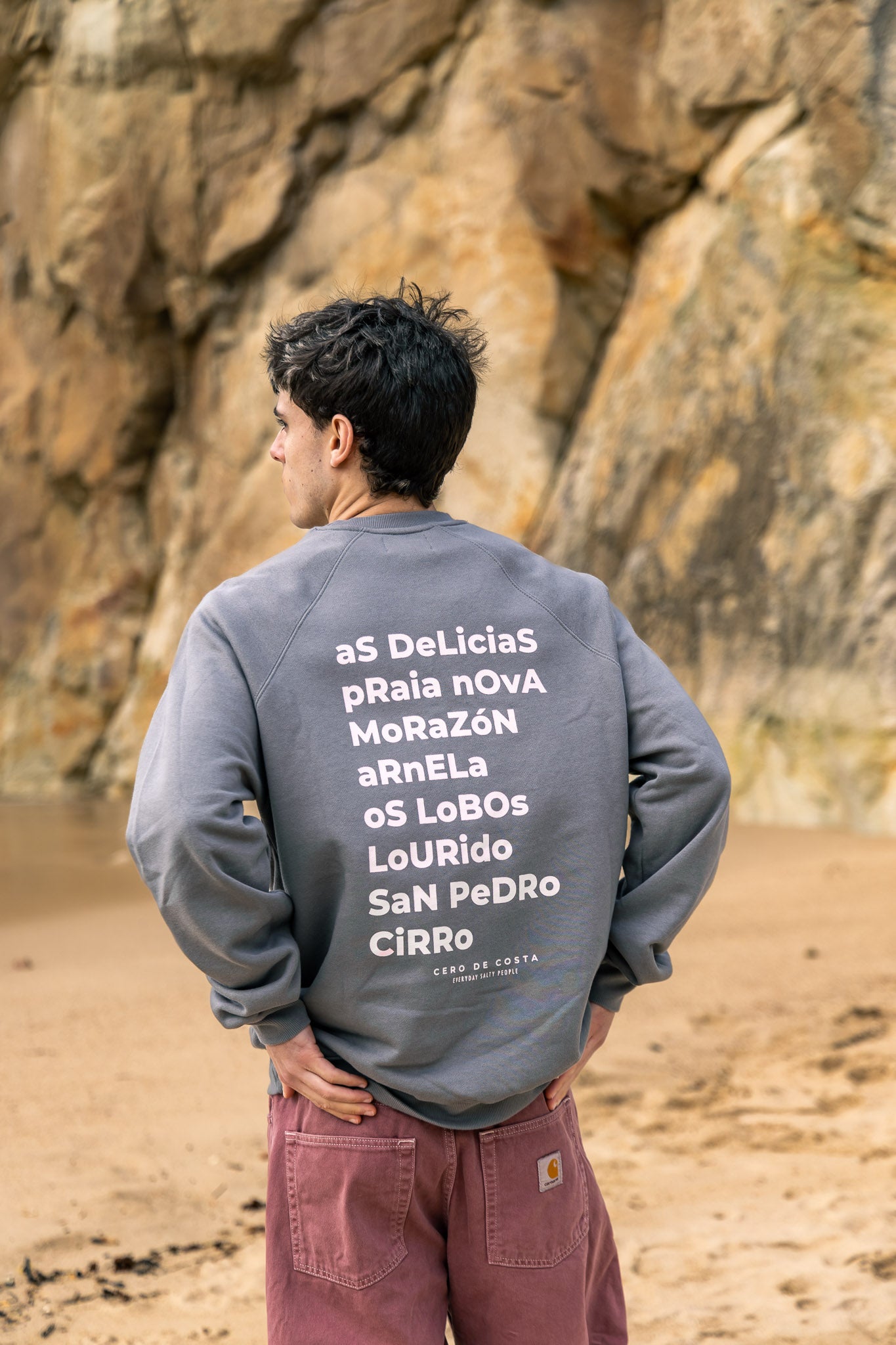 GREY/PINK "SADA" SWEATSHIRT