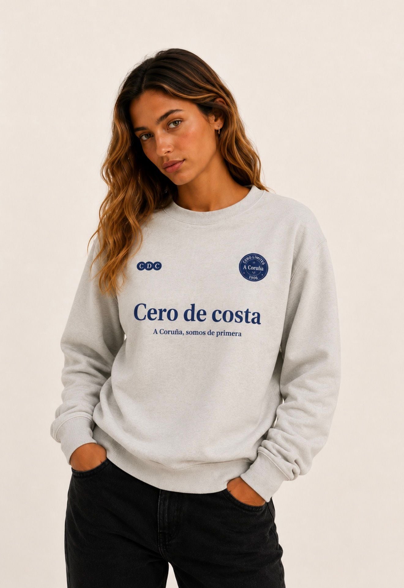PREVENTA - SUDADERA MIX/AZUL "SOMOS DE PRIMERA" - DISPONIBLE (15/06)