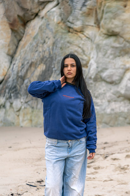 SUDADERA AZUL/ROJO "SANTANDER"