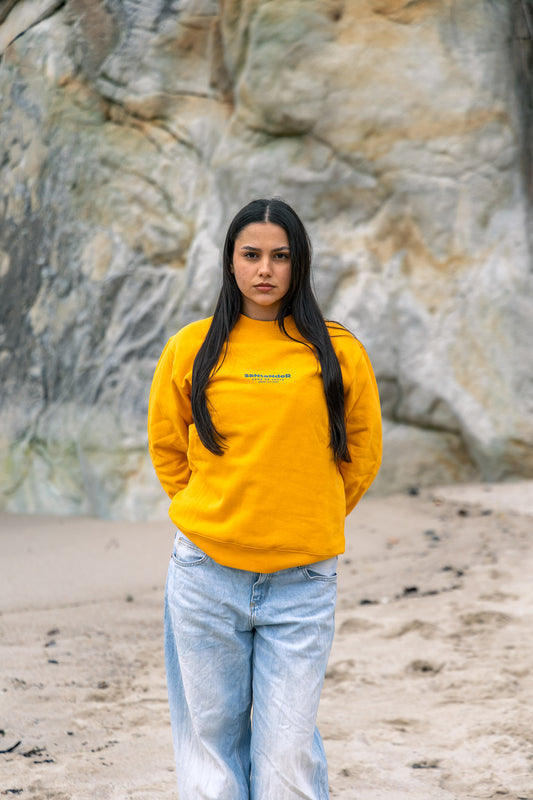 SUDADERA AMARILLO/AZUL "SANTANDER"
