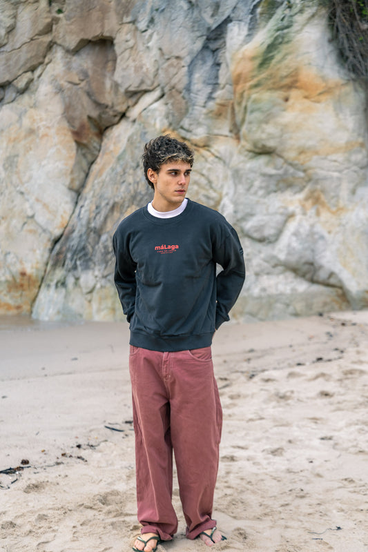 SUDADERA ANTRACITA/QUISQUILLA "MÁLAGA"