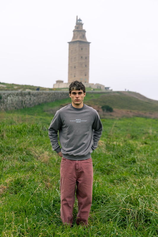 SUDADERA GRIS/AZUL "BEBETO"