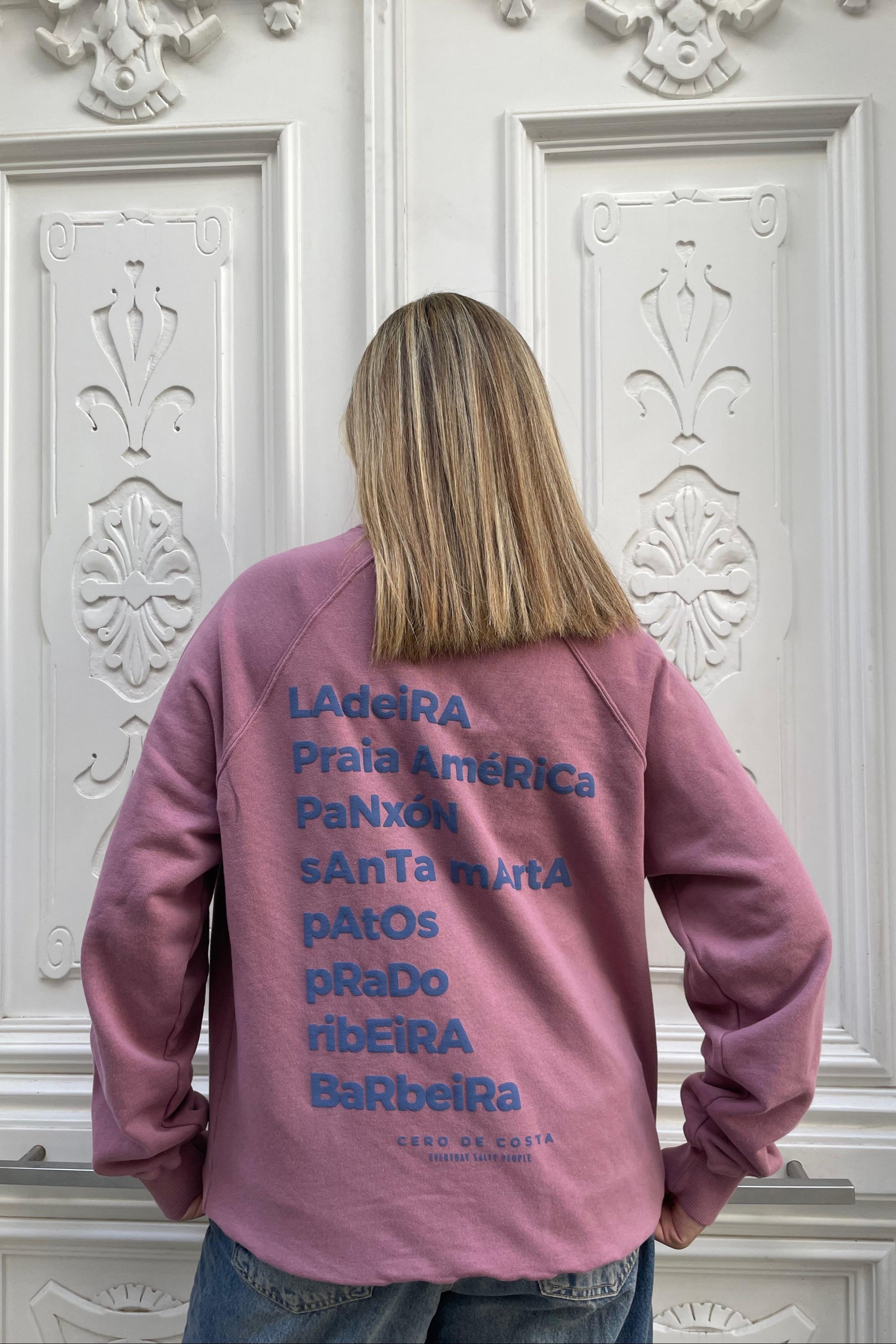 SUDADERA "PANXÓN" ROSA/AZUL