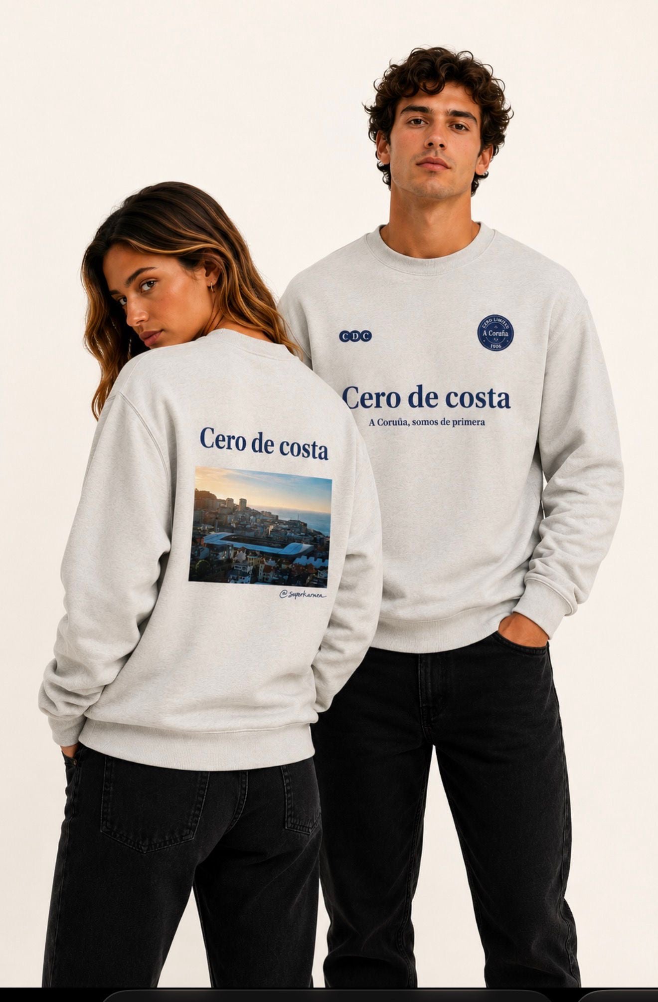 PREVENTA - SUDADERA MIX/AZUL "SOMOS DE PRIMERA" - DISPONIBLE (15/06)