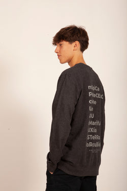 SUDADERA "LOS FAROS" ANTRACITA/GRIS SIN CAPUCHA