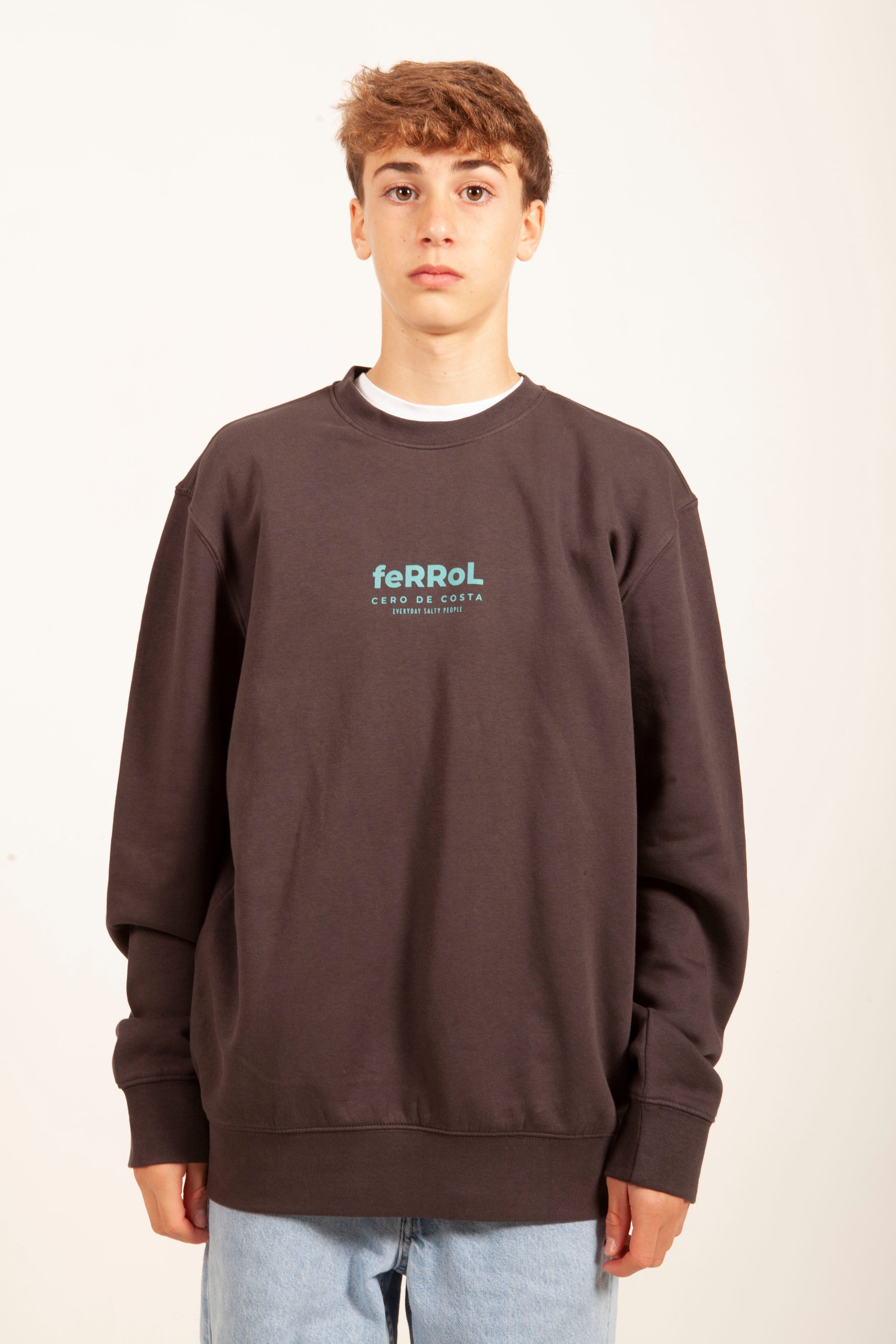 SUDADERA ANTRACITA/AZUL "FERROL"
