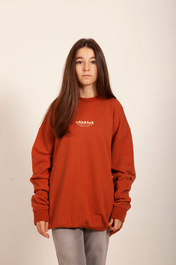 SUDADERA MARRÓN/VAINILLA "CABAÑAS"