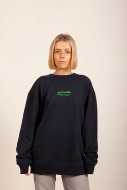 SUDADERA MARINO/VERDE "ORTIGUEIRA"
