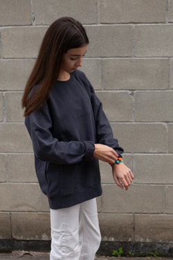 SUDADERA ANTRACITA "LA CORUÑA" RELIEVE