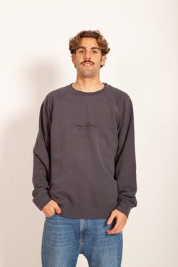 SUDADERA ANTRACITA "LOGO CERO" ESPALDA