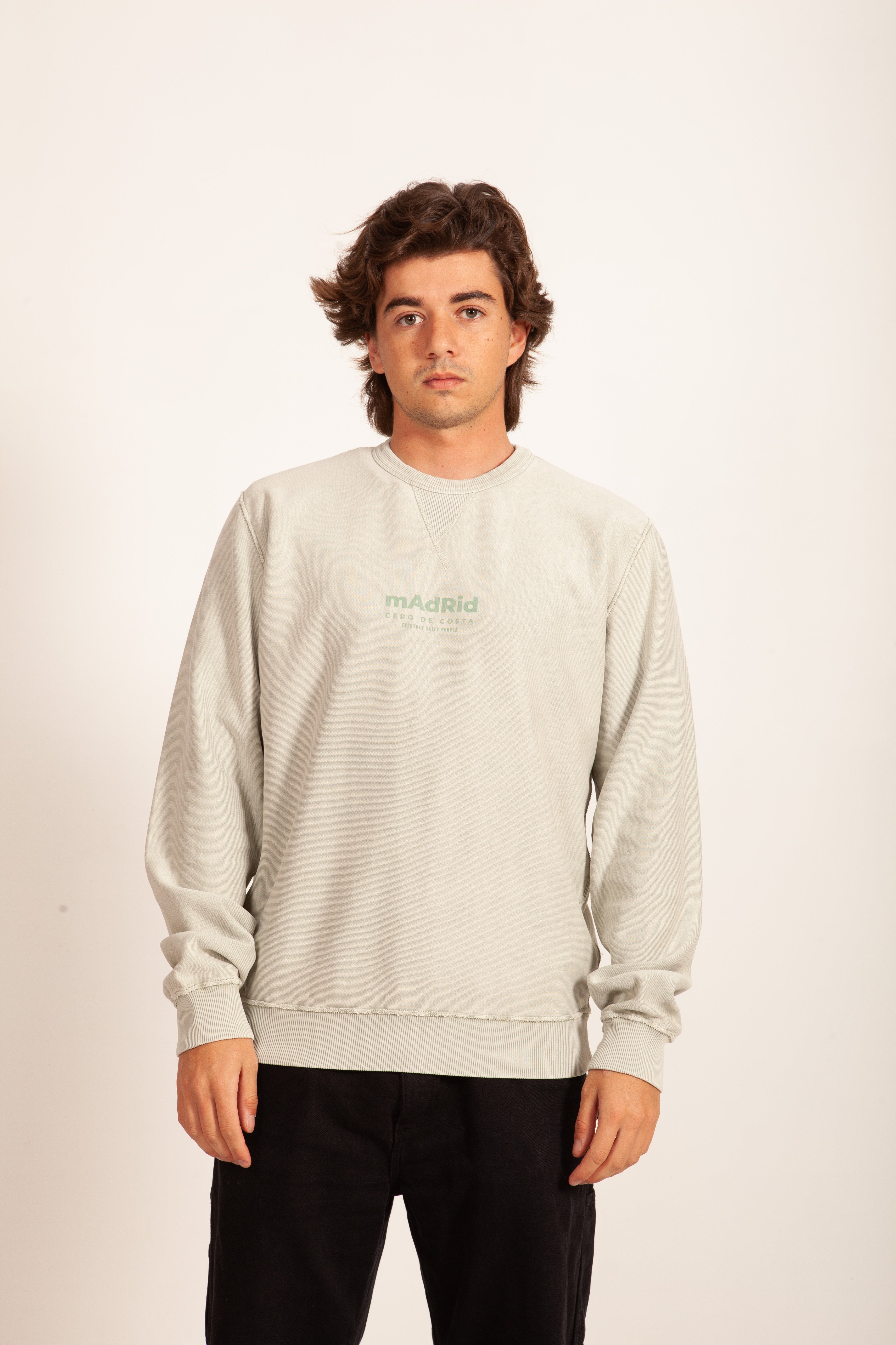 SUDADERA VERDE MENTA “MADRID”