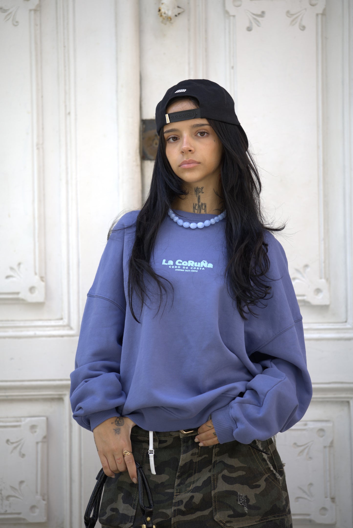 SUDADERA AZULON/CELESTE "LA CORUÑA"