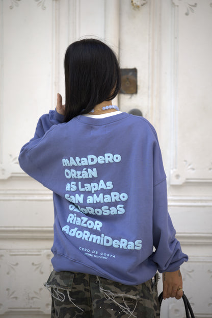 SUDADERA AZULON/CELESTE "LA CORUÑA"