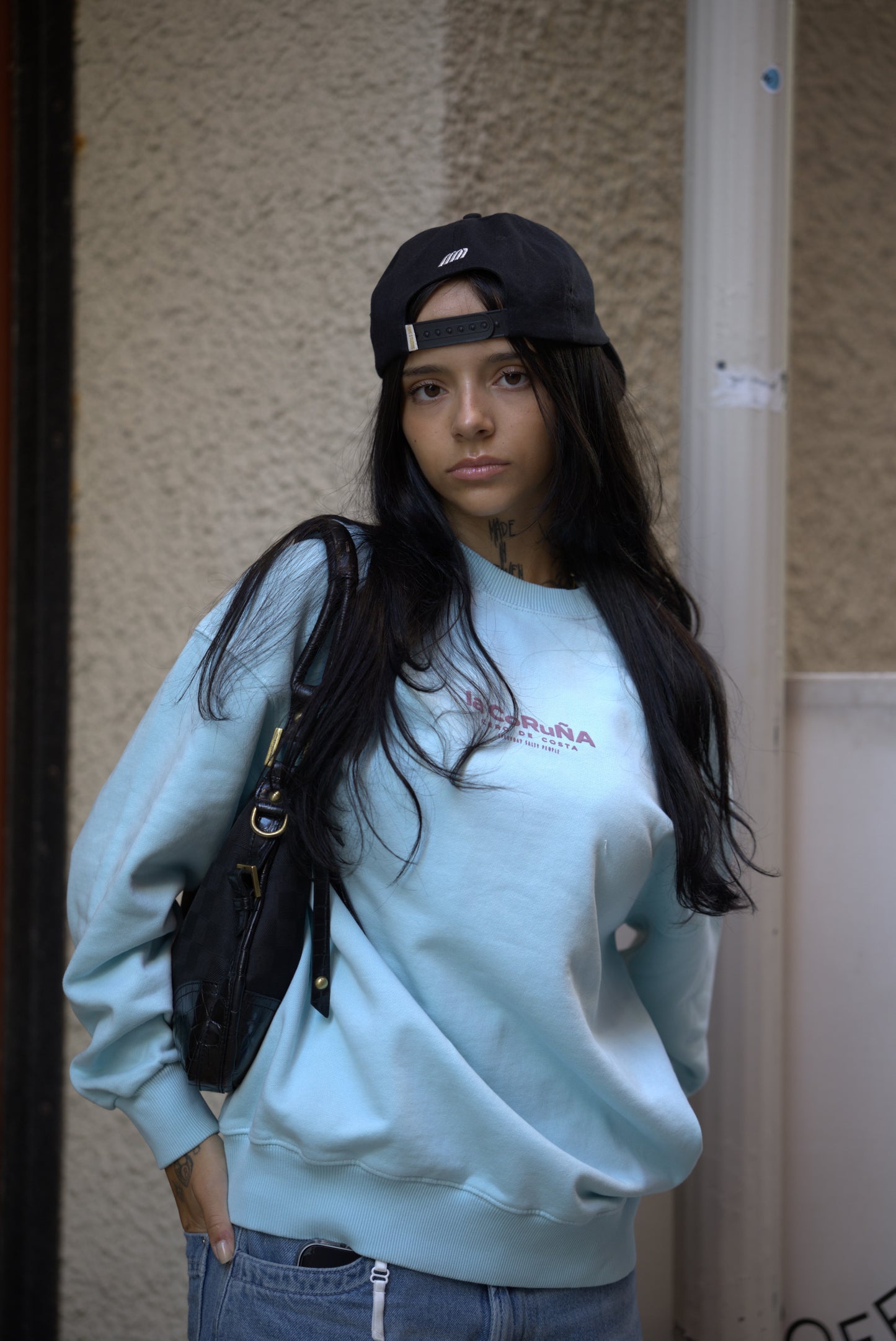 SUDADERA VERDE-AGUA/VIOLETA "LA CORUÑA"