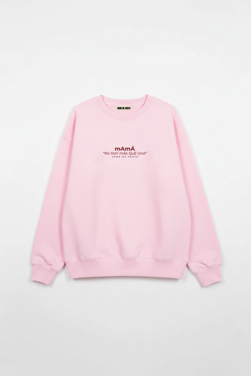 PRE-VENTA - SUDADERA ROSA/ROJO "MAMÁ" - ENTREGA DESDE EL 25/05