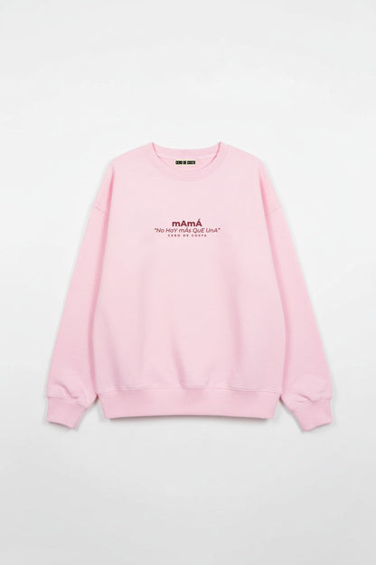 PRE-VENTA - SUDADERA ROSA/ROJO "MAMÁ" - ENTREGA DESDE EL 01/06
