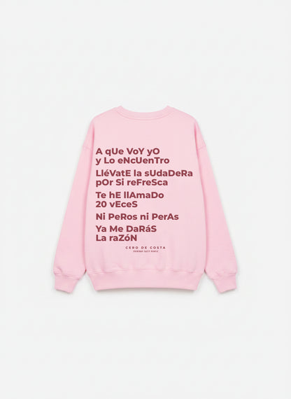 PRE-VENTA - SUDADERA ROSA/ROJO "MAMÁ" - ENTREGA DESDE EL 01/06