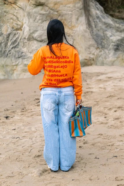 SUDADERA CORAL/ROJO "MÁLAGA"