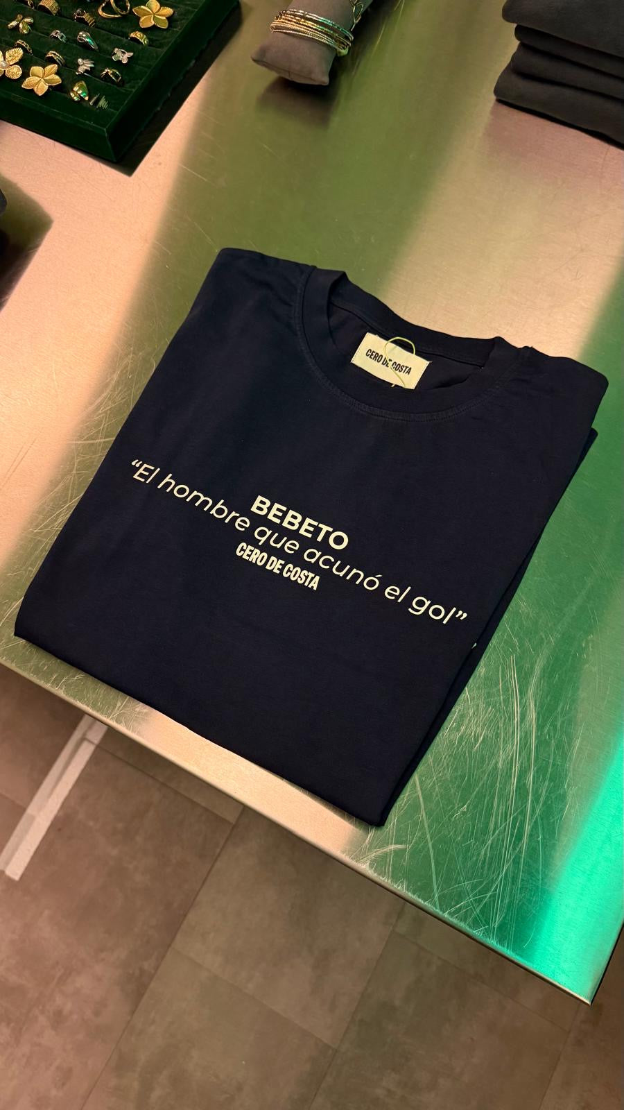 CAMISETA MARINO/BLANCO "BEBETO"
