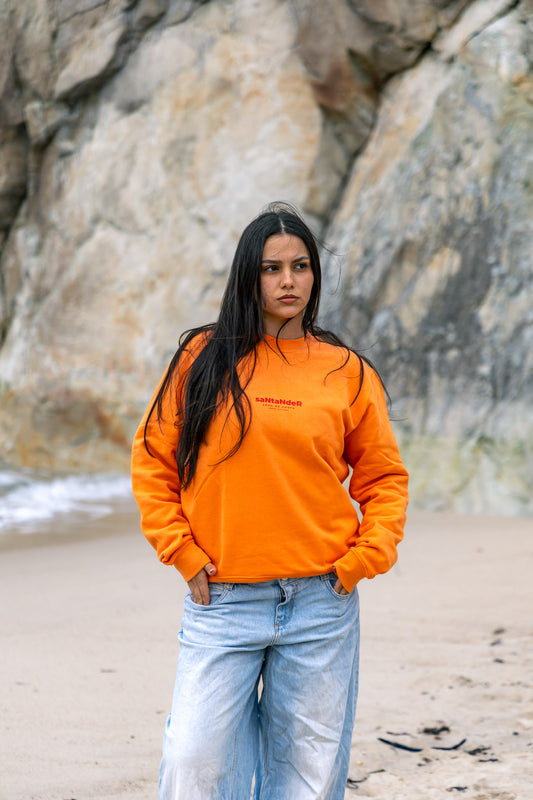 SUDADERA CORAL/ROJO "SANTANDER"