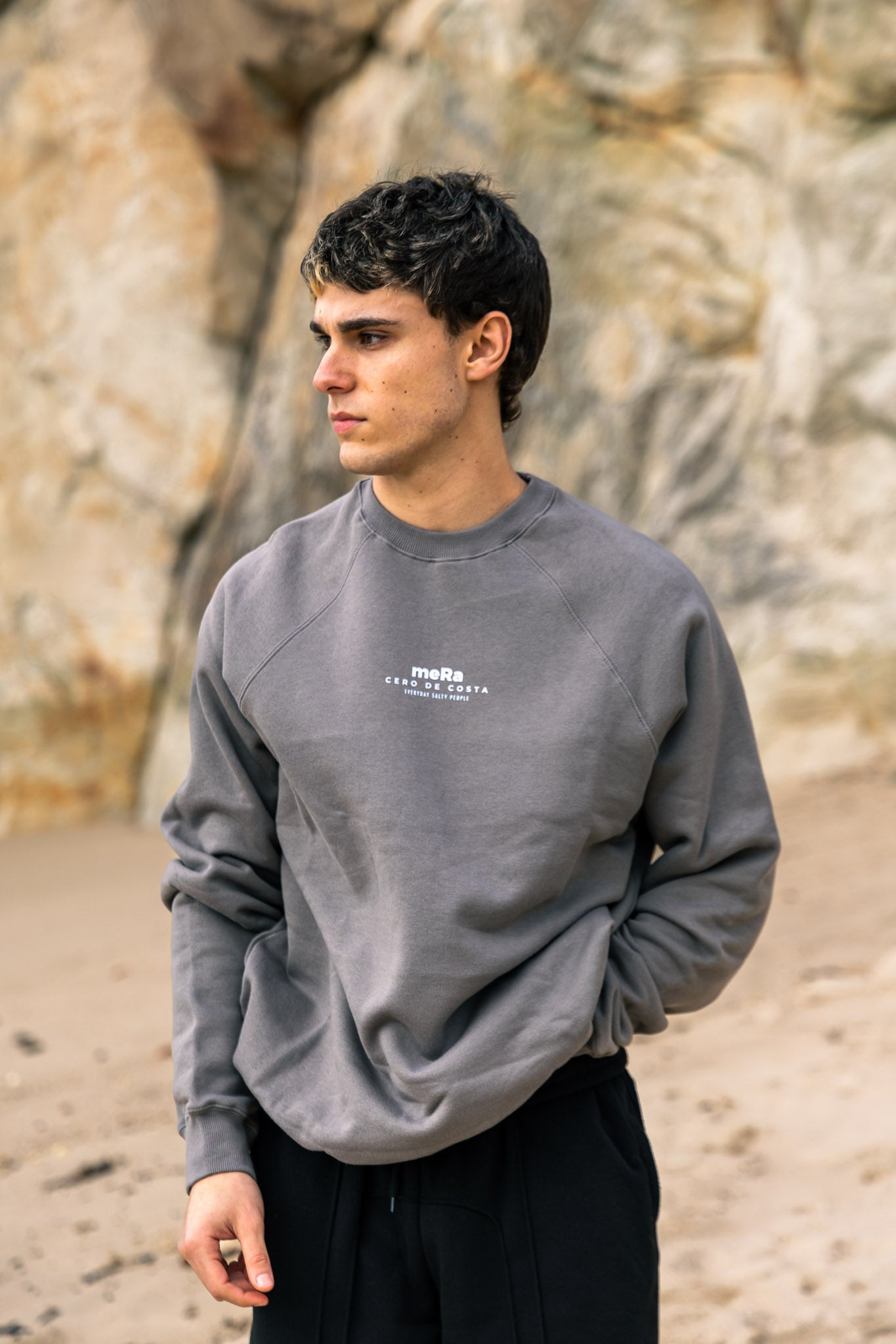 GRAY/BLUE "MERA" SWEATSHIRT