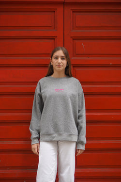 SUDADERA GRIS/FUCSIA "BAIONA"