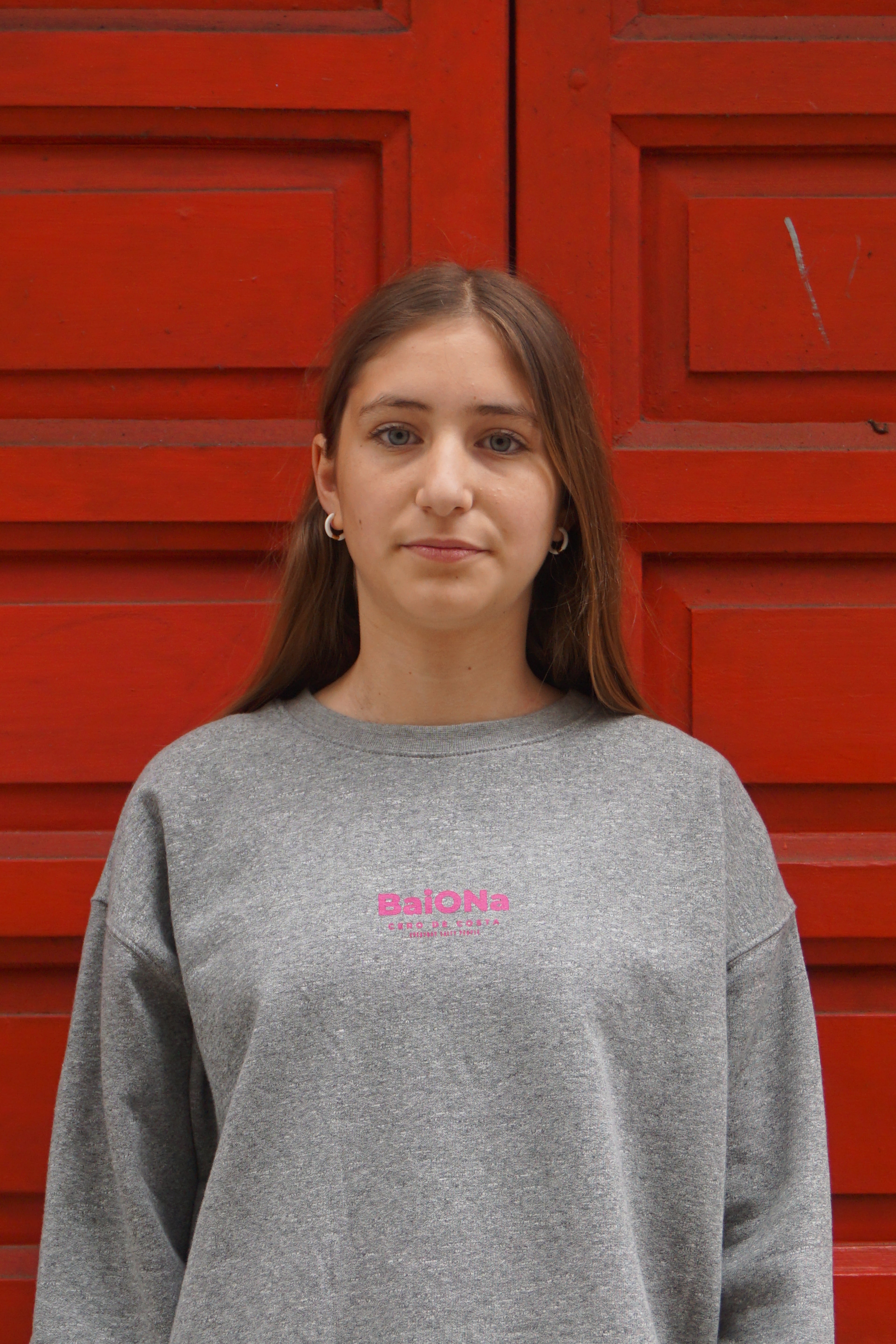 SUDADERA GRIS/FUCSIA "BAIONA"