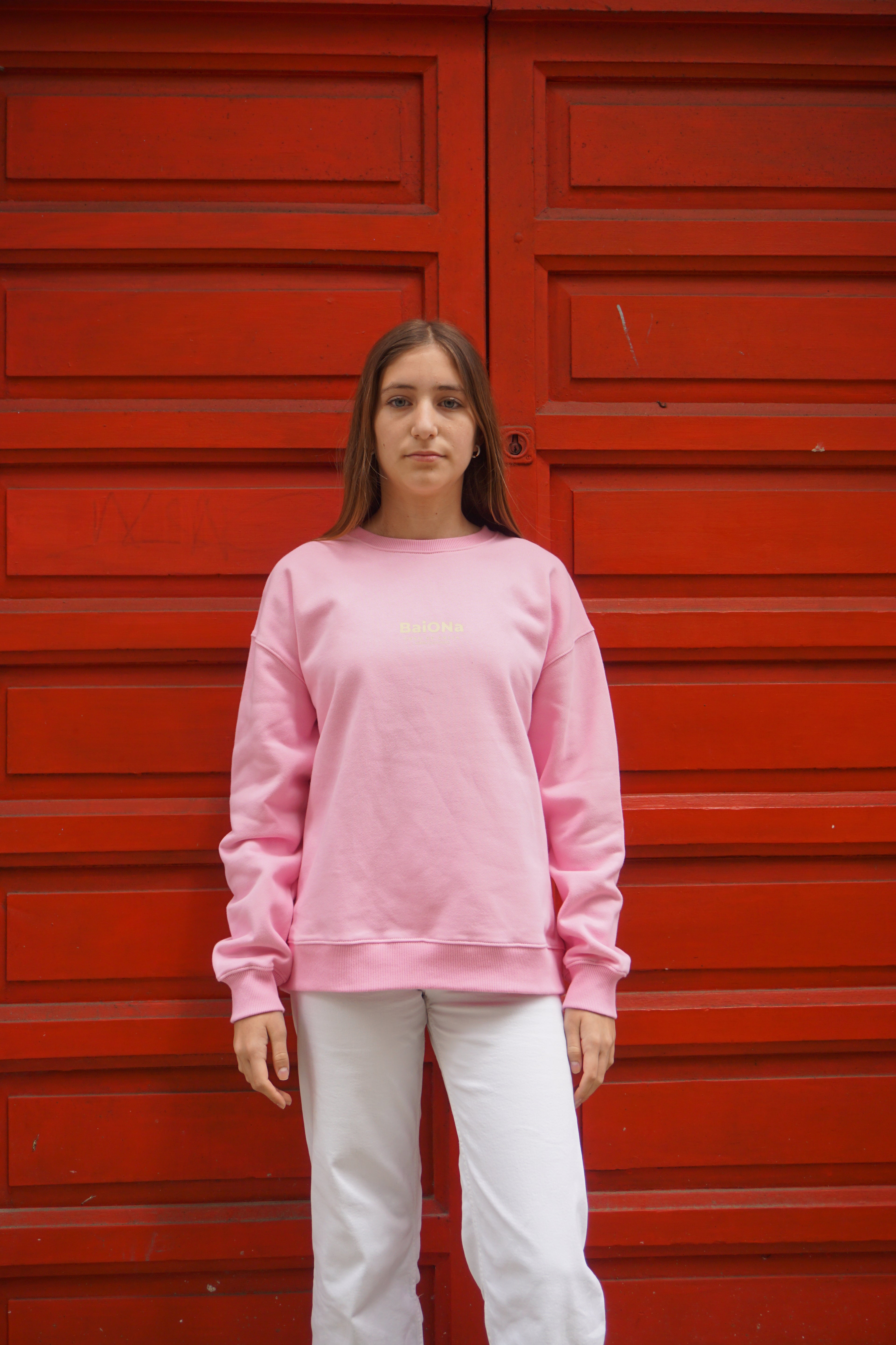SUDADERA ROSA/AMARILLO "BAIONA"