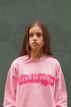 SUDADERA ROSA/NARANJA "CERO DE COSTA" PLAYAS SURF