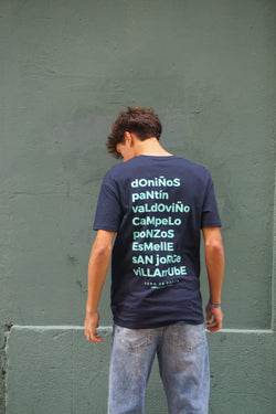 CAMISETA ALGODÓN ORGÁNICO MARINO/VERDE “FERROL”