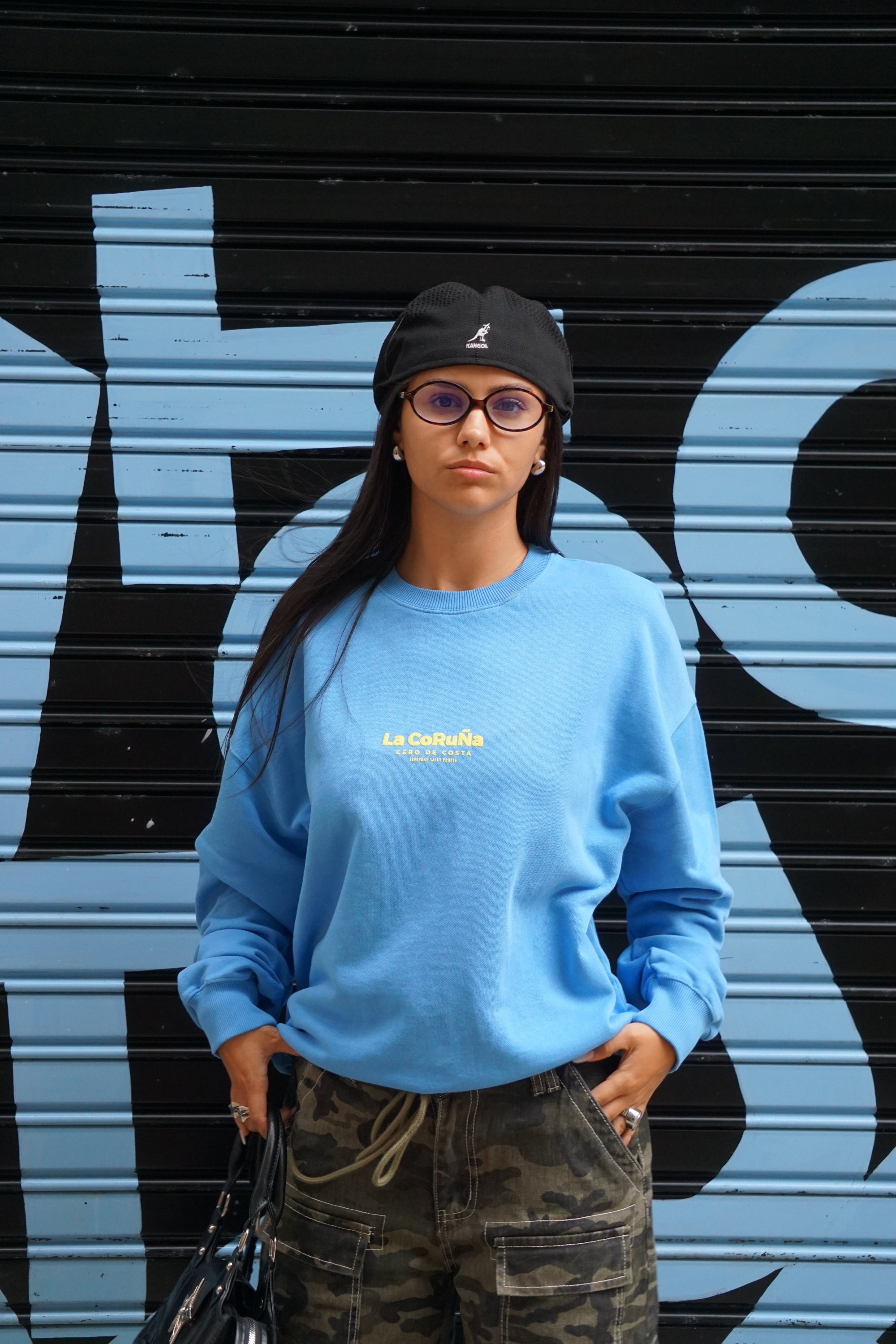 SUDADERA AZUL TIZA/AMARILLO LA CORUÑA