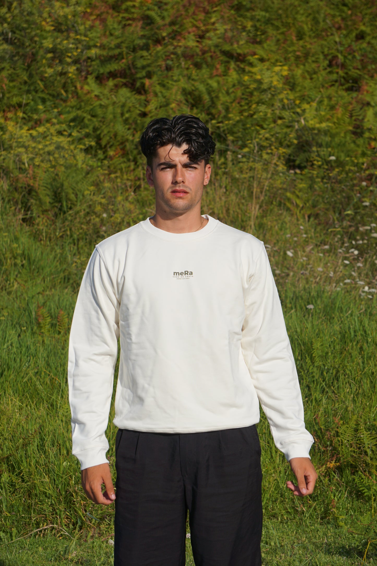 WHITE SWEATSHIRT/SC "MERA FOTOSUPERKARMEN"
