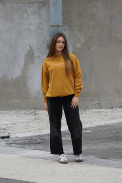 SUDADERA MARRÓN/ROSA "PONTEVEDRA"