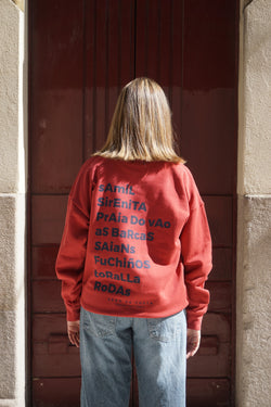 SUDADERA GRANATE/MARINO " VIGO "