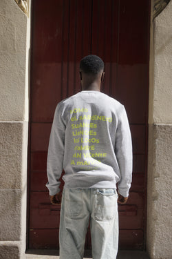 SUDADERA SANTANDER GRIS/FLÚOR