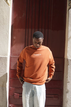 SUDADERA MARRÓN/VAINILLA "PONTEDEUME"