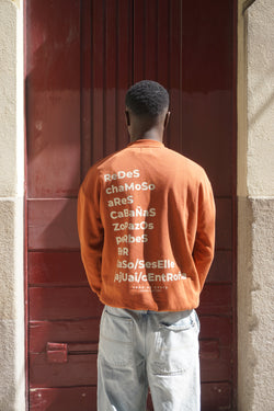 SUDADERA MARRÓN/VAINILLA "PONTEDEUME"