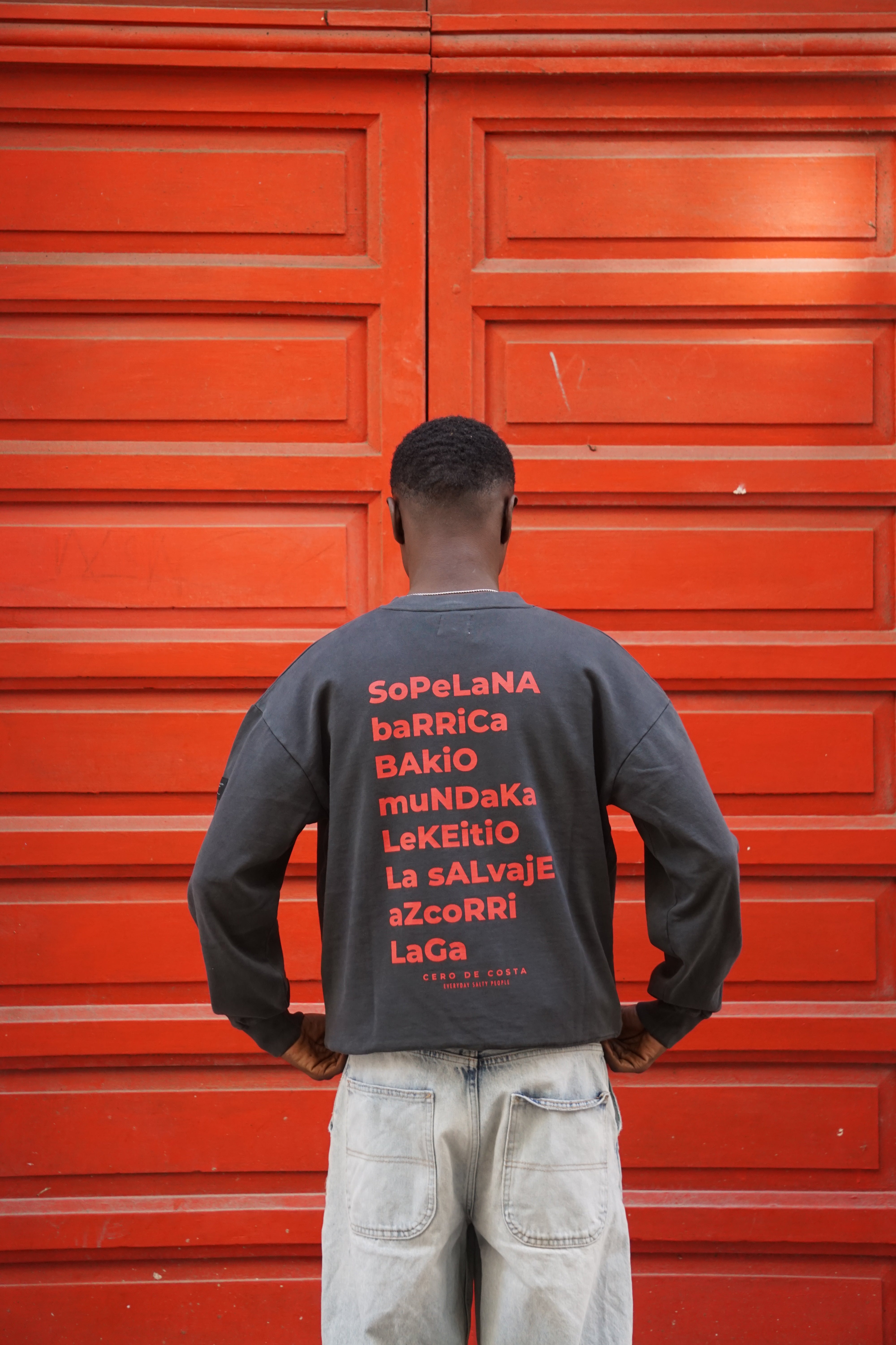 SUDADERA ANTRACITA/QUISQUILLA "BILBAO"