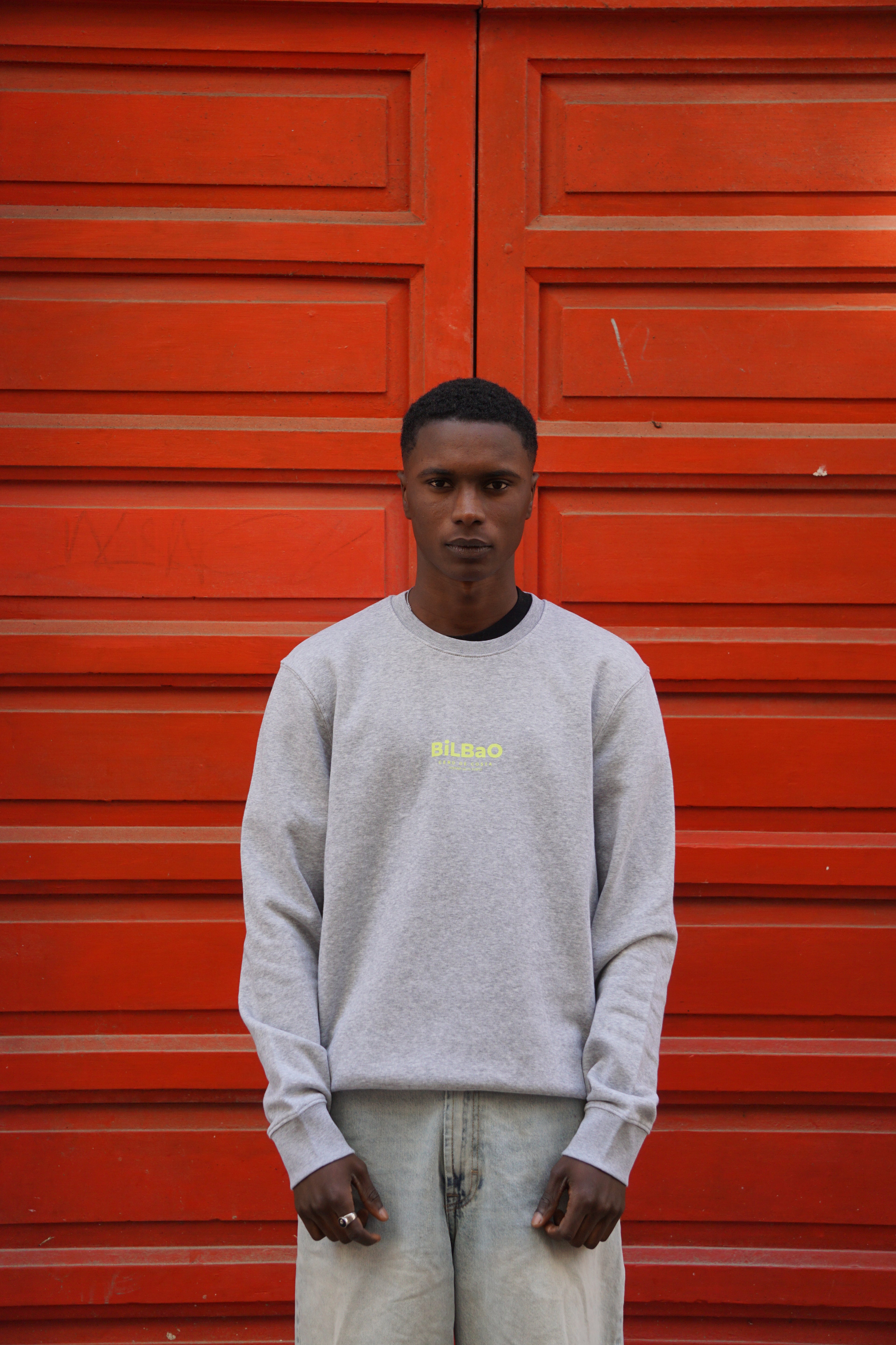 SUDADERA BILBAO GRIS/FLÚOR
