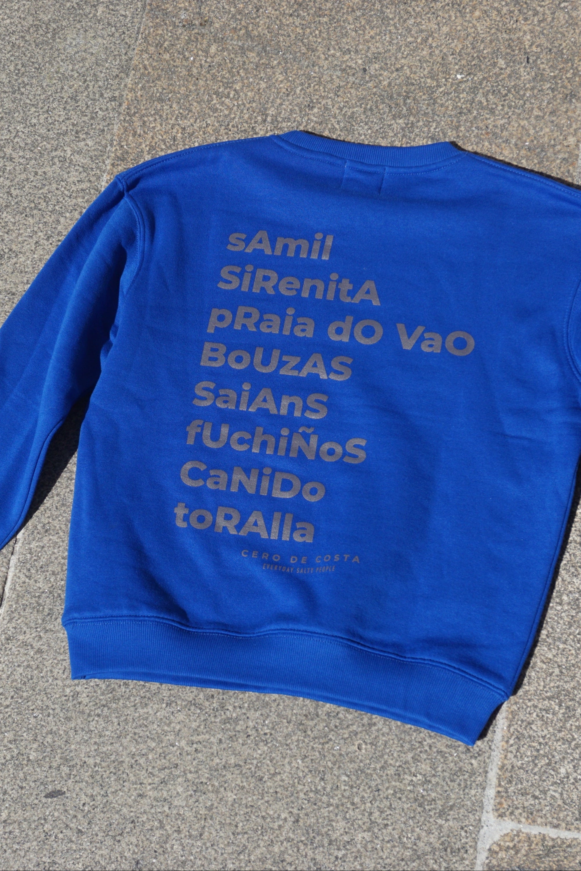 SUDADERA KIDS AZUL/PLATA VIGO