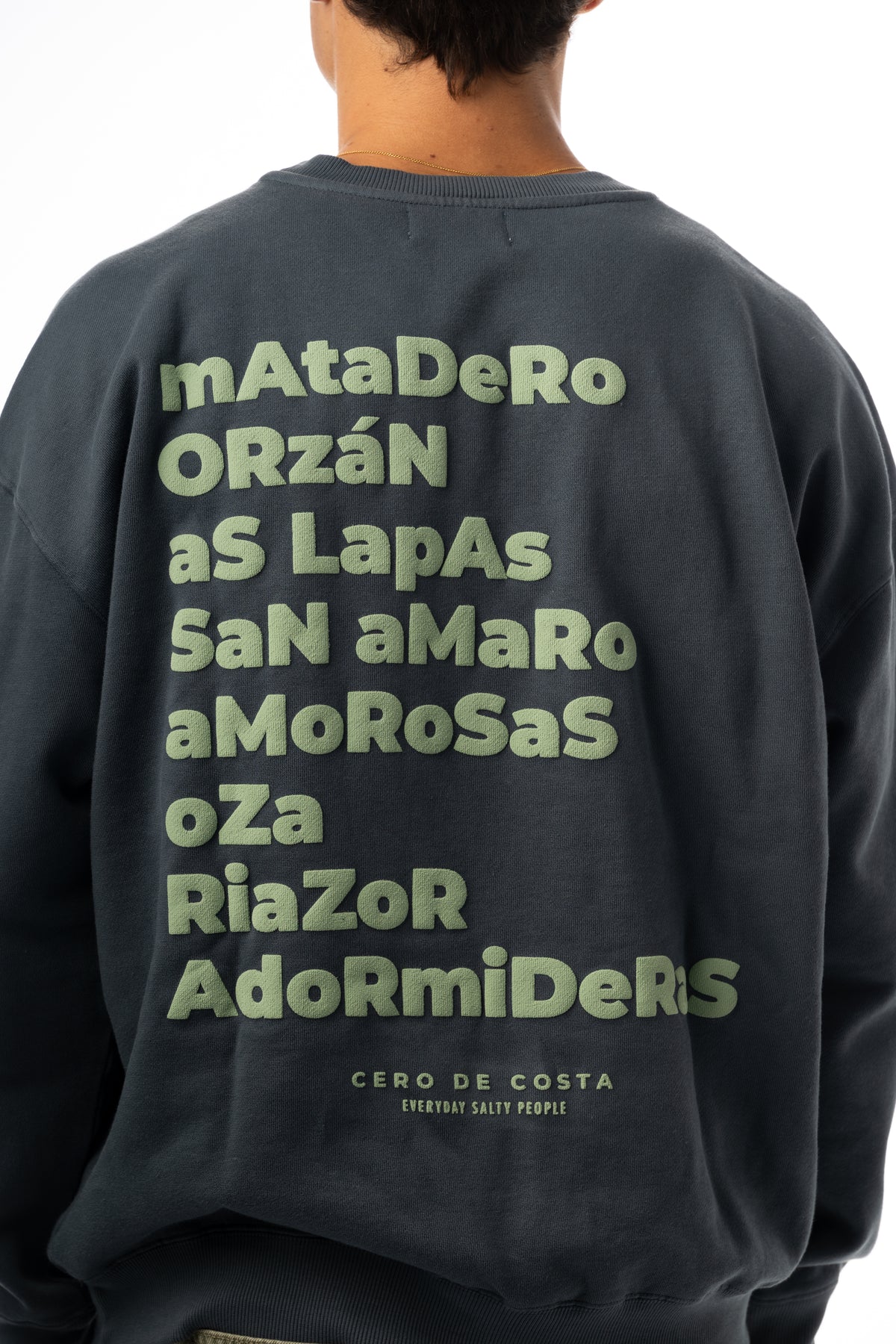 SUDADERA ANTRACITA/VERDE "A CORUÑA"