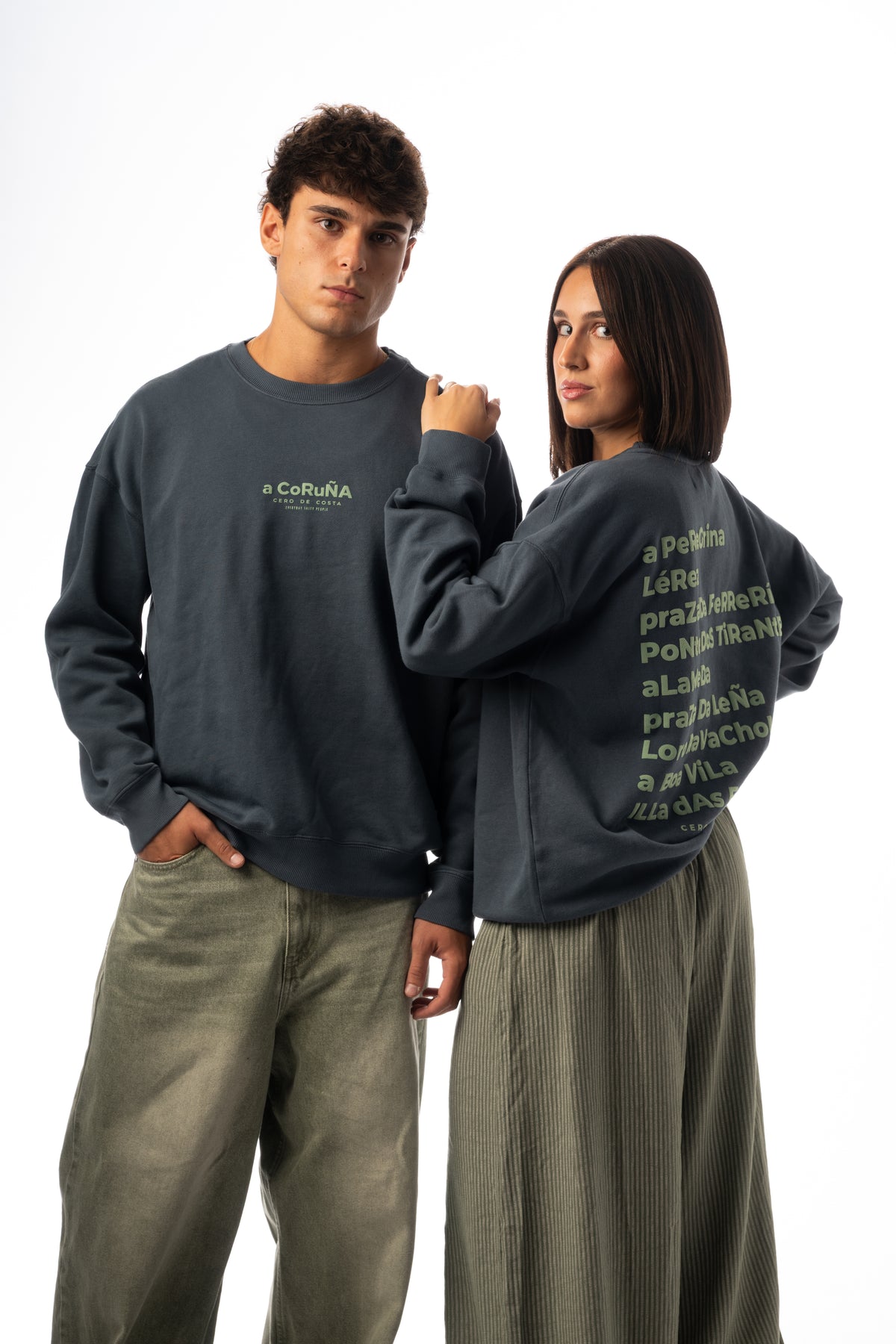 SUDADERA ANTRACITA/VERDE "PONTEVEDRA CIUDAD" – foto 11