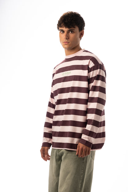 CAMISETA ROSA/BERENJENA "OS FAROS" RAYAS – foto 9