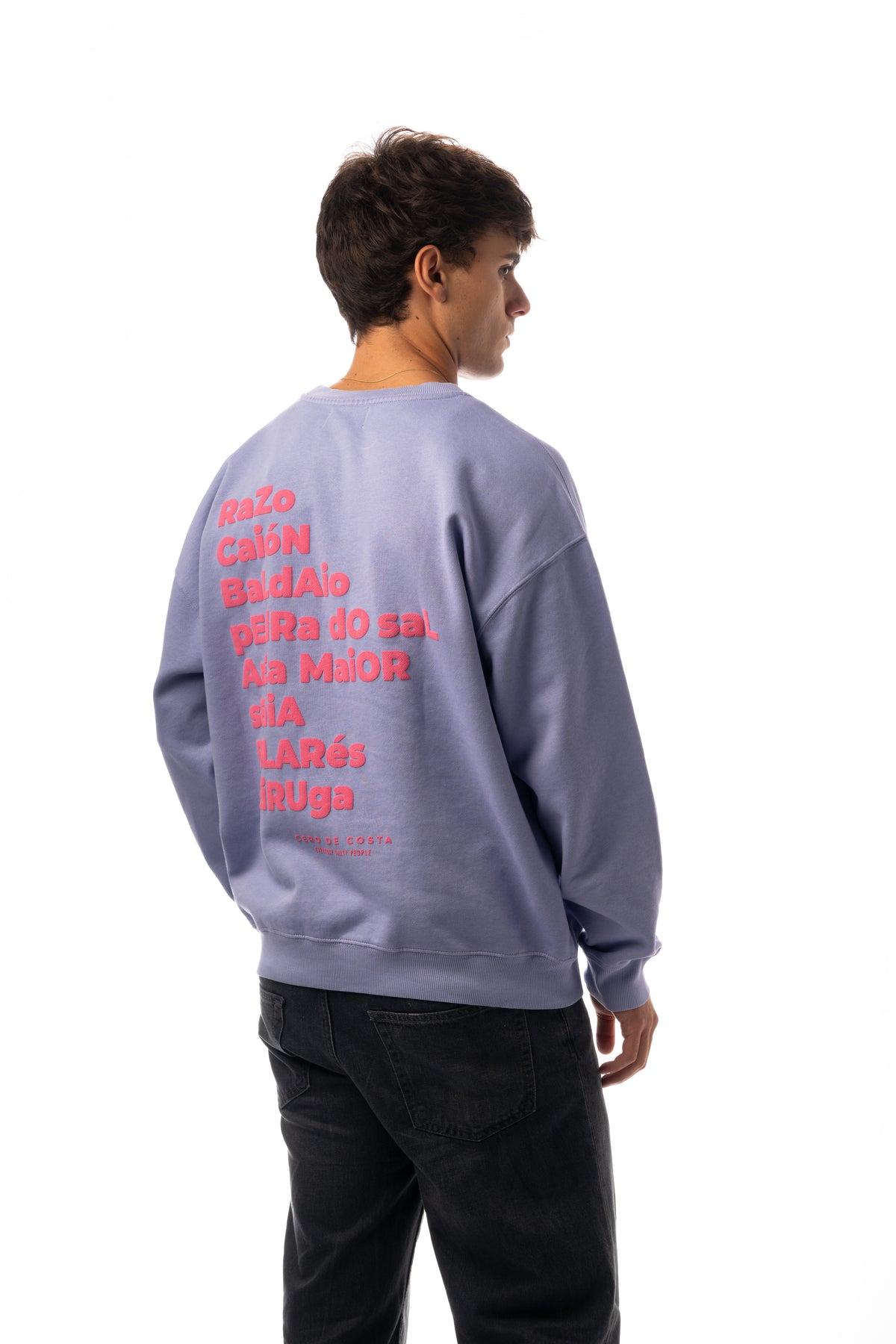 SUDADERA LILA-TIZA/ROSA "PLAYAS RAZO"